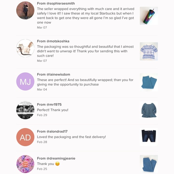 🫶🏼💗Love Notes From My Lovely Poshers!💗🫶🏼 - Picture 12 of 16